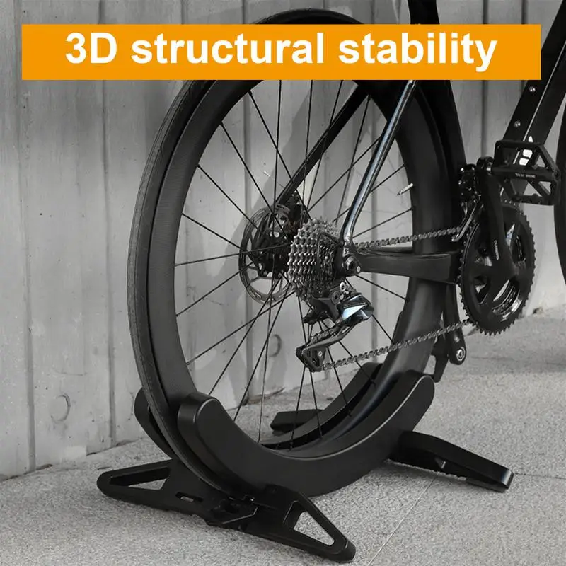 Bike Parking Stand Adjustable Floor Bicycle Stands Anti-Slip Wheelie Bike Display Shelf Road Mountain Bike Rack Holder  ﻿