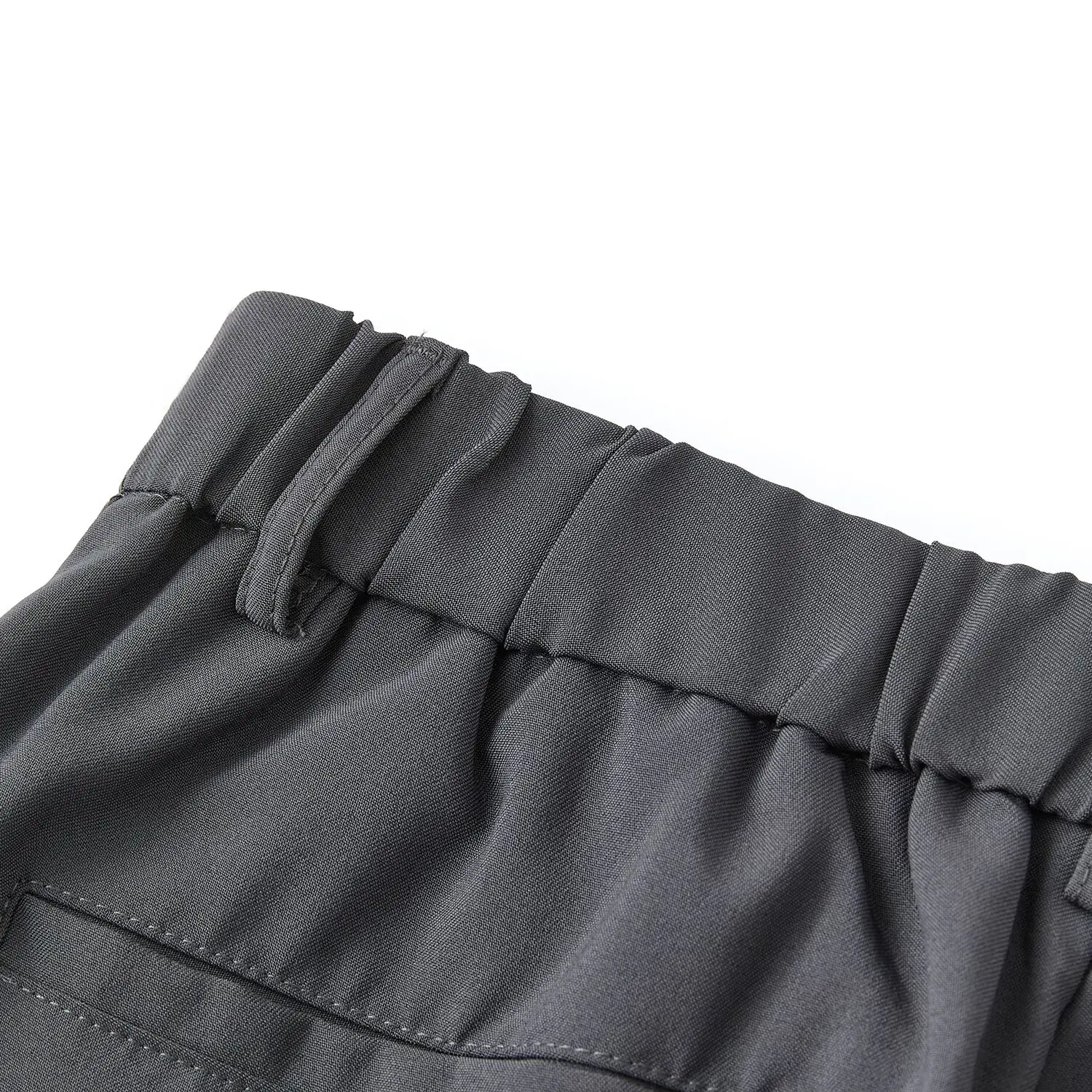 Herbsthosen für Herren, lockere Freizeithosen mit guter Drapierung, bodenlange Hosen, koreanischer Stil, trendige gerade Anzughosen. – Detail 10