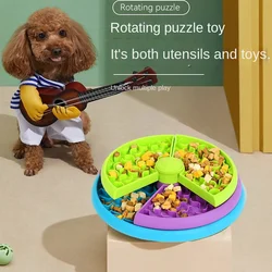 3 Layers Slow Feeder Puzzle Dog Bowls Assemble Slow Eating Bowl for Dogs Non-slip Interactive Dog Puzzle Game Slow Bowl