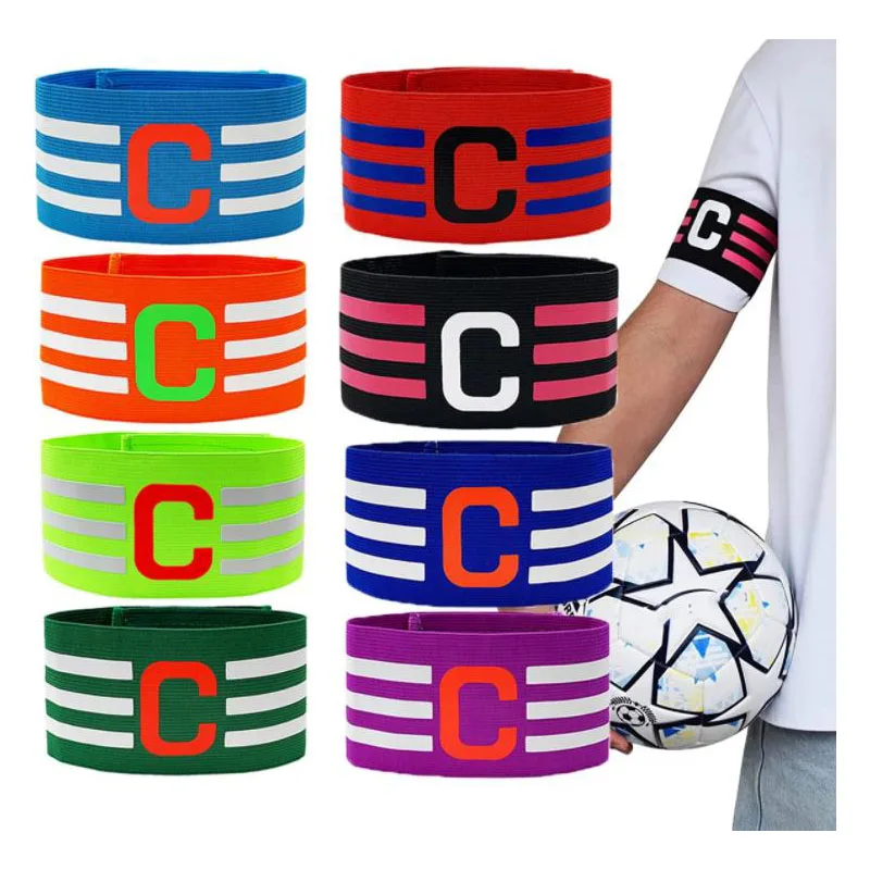 

Sleeve Badge Football C Captain Badge Arm Sleeve Color Split Team Grouping Sleeve Badge