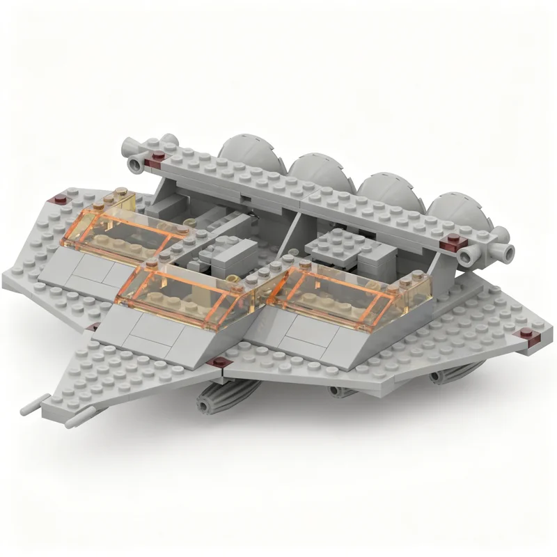 130pcs MOC Classic Space Large Cruiser Model Building Blocks Toy Construction Christmas Gift DIY Creative Idea Education