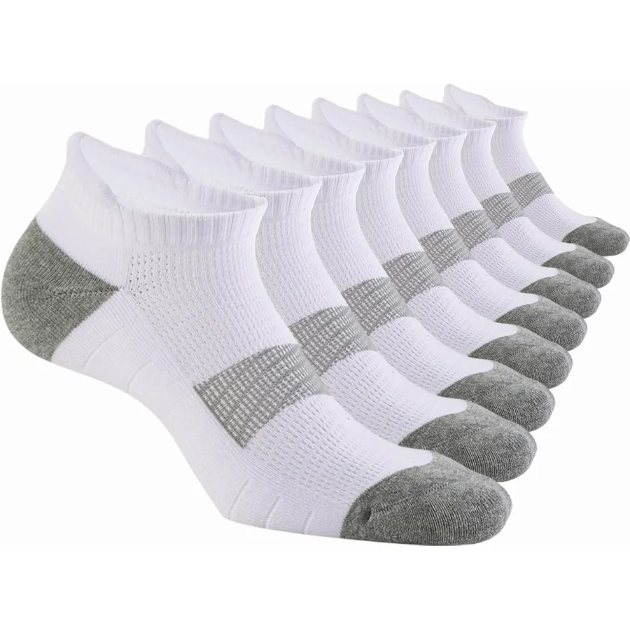 

8 пар спортивных носков с низким вырезом и мягкой подкладкой для женщин и мужчин, идеально подходят для тренировок по бегу и повседневного ношения, мягкие, дышащие и Moistu