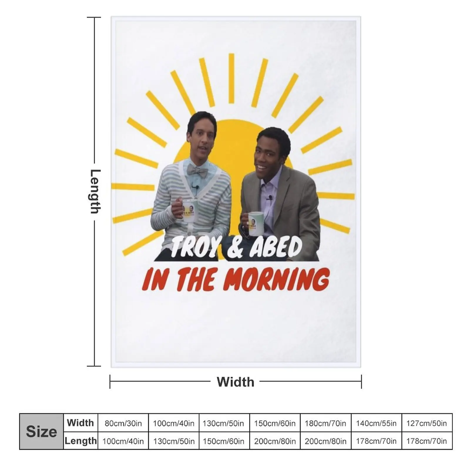 Troy and Abed in The Morning Throw Blanket Summer Beddings Bed covers Sofas Blankets