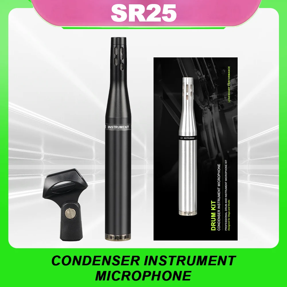 SR25 Metal condenser drum microphone for Hi-hat good quality and perfect voice