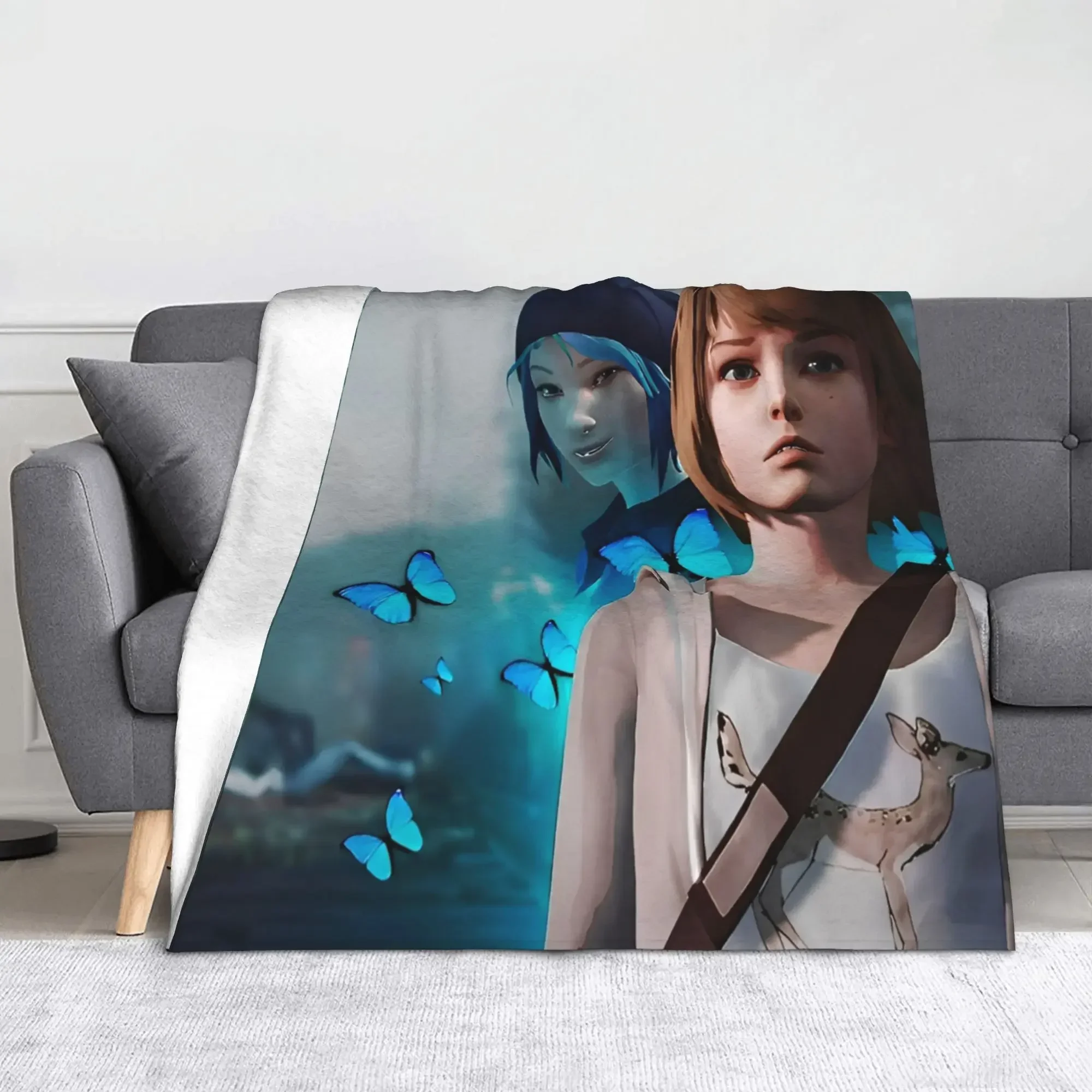 Life is Strange Game Manta de franela Edredón de felpa ligero para uso doméstico y en el automóvil