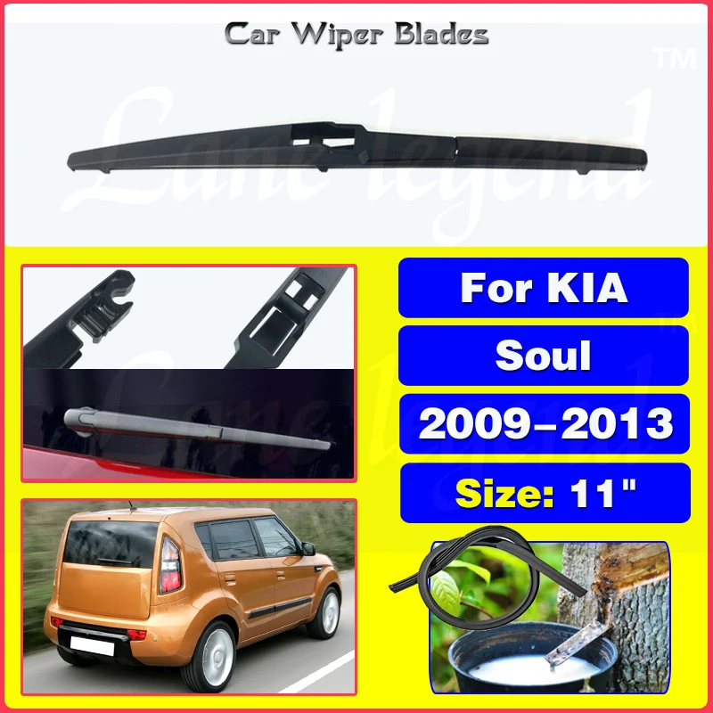 

Car Wiper 11" For Kia Soul 2009 - 2013 Rear Wiper Blade Windshield Windscreen Clean Tailgate Window Rain Brush Car Accessories