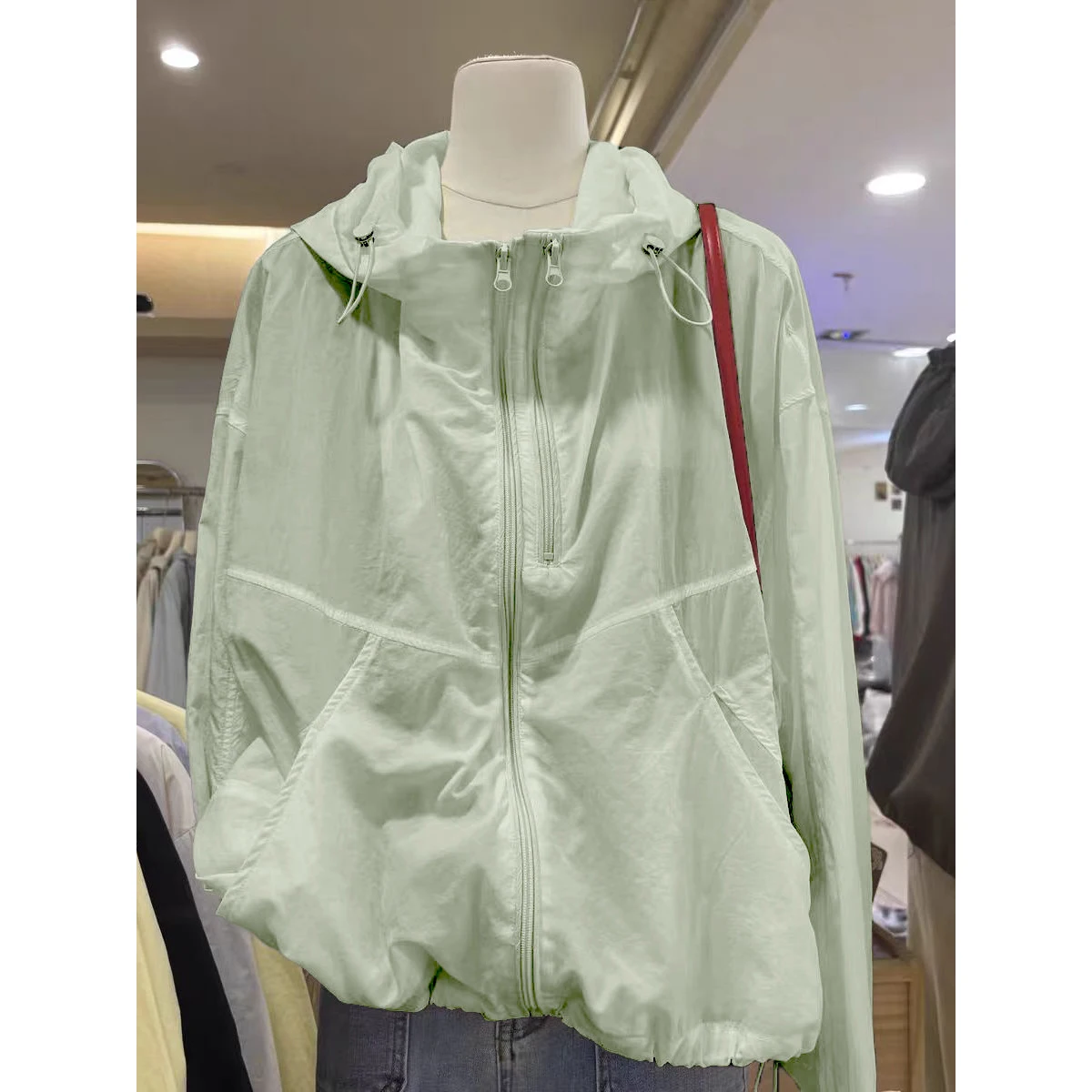 Green [double zipper design]