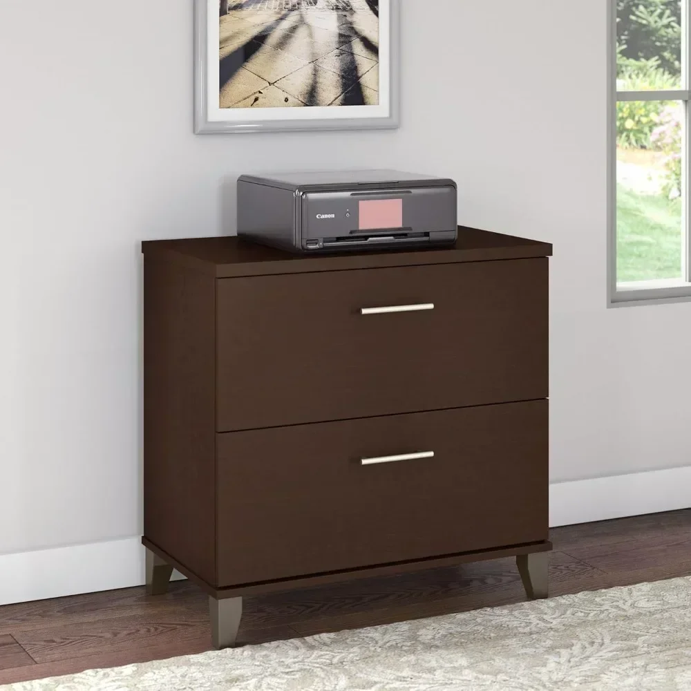 

[Top Quality, Free Shipping!]somerset 2 drawer lateral file cabinet in mocha cherry