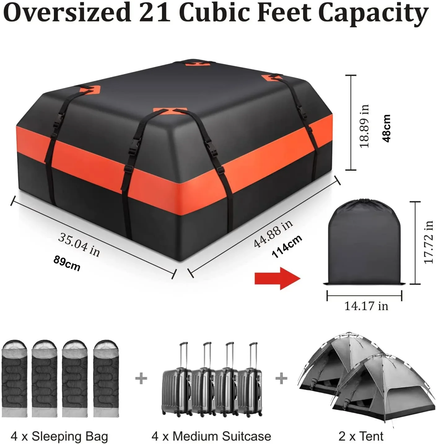 Custom OEM Black Waterproof Car Roof Box SUV     Top Luggage go rier 