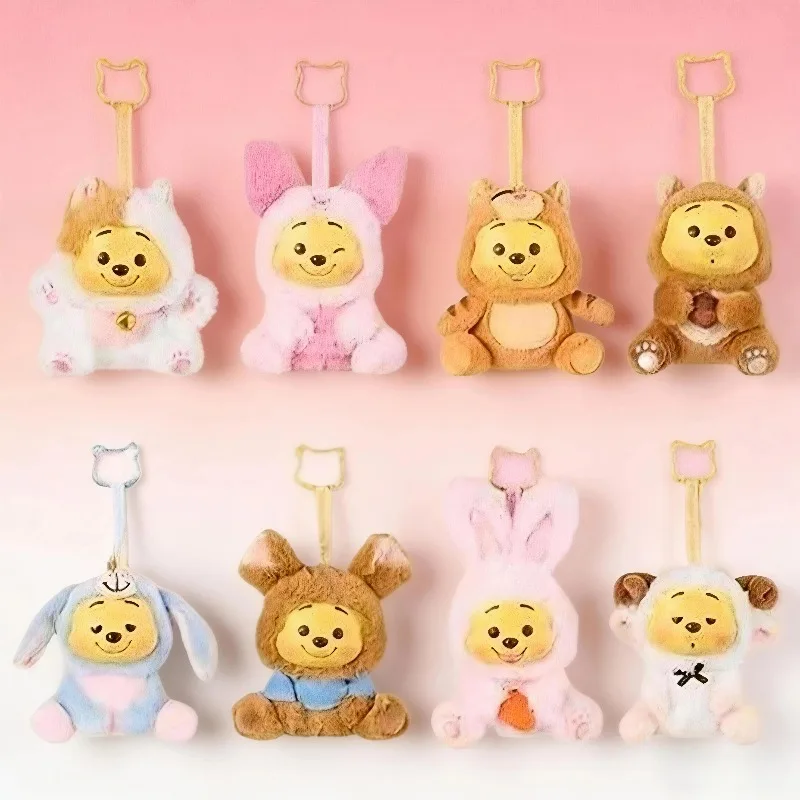 

Новая коллекция Pooh Blind Box - Милые виниловые плюшевые брелоки, набор игрушек-сюрпризов для вечеринок, фигурки в слепых коробках, загадочные фигурки