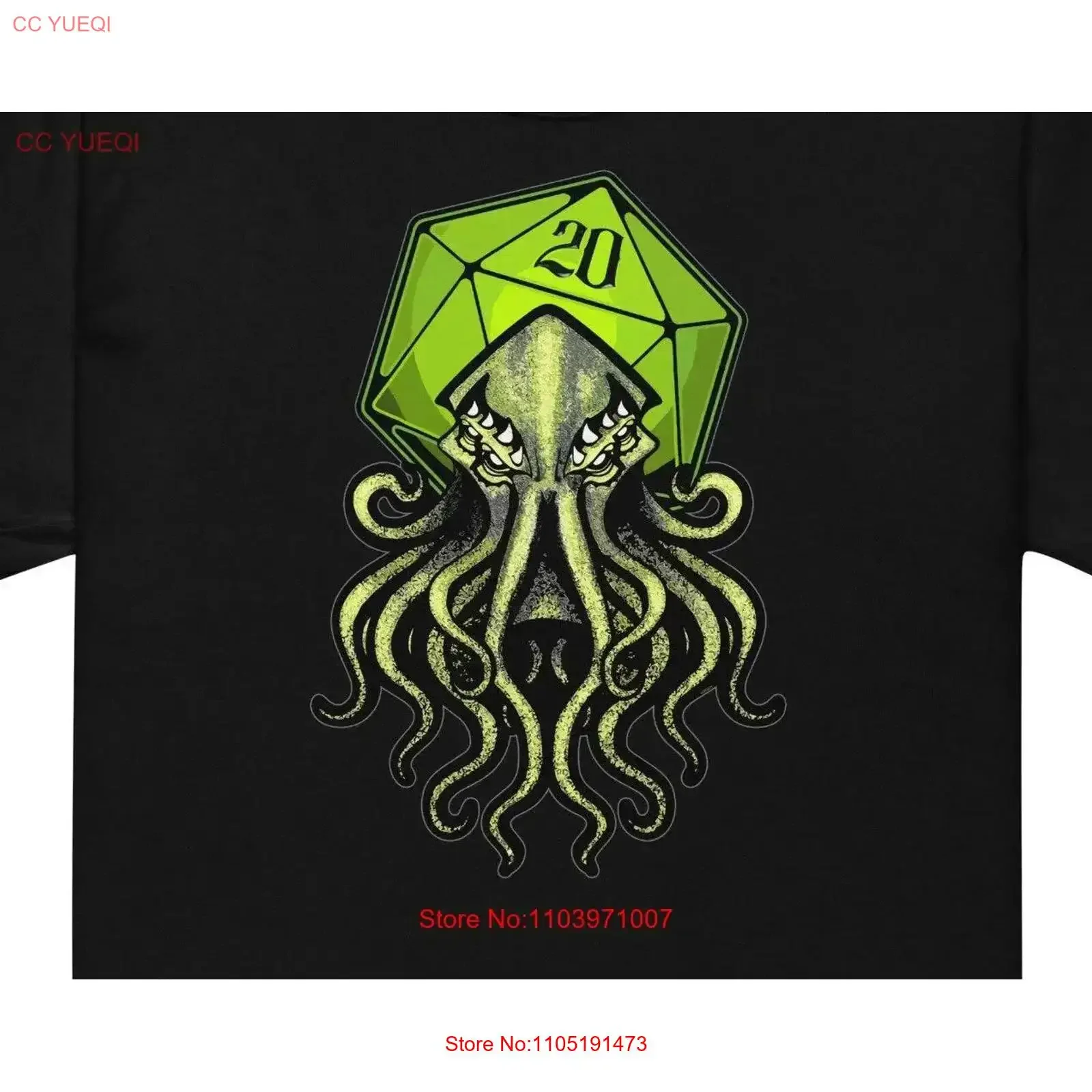 

Cthulhu D20 Critical Hit by Eldritch Arts Color T Shirt vintage Washed homme Stylish graphic Comfortable Soft Versatile fashion