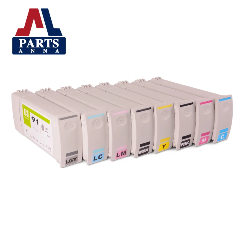 

Compatible for HP 91 HP91 compatible cartridge for HP Designjet Z6100 Z6100ps printer with pigment ink (8 colors available).