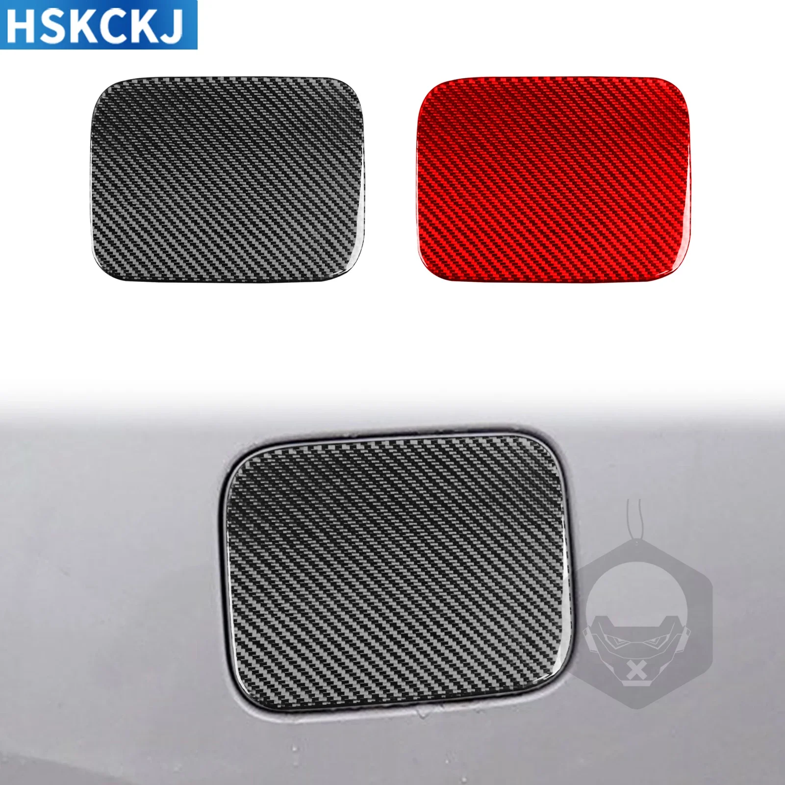 

For Hyundai Sotana 2015—2017 Real Carbon Fiber Fuel Tunk Panel Cover Trim Sticker Interior Decorative Accessories