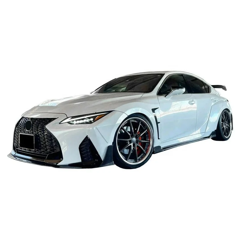 QWC New arrivals Car body kit for  IS 2021-2022 Upgrade ART Style Carbon Fiber Front lip Rear lip Side skirts