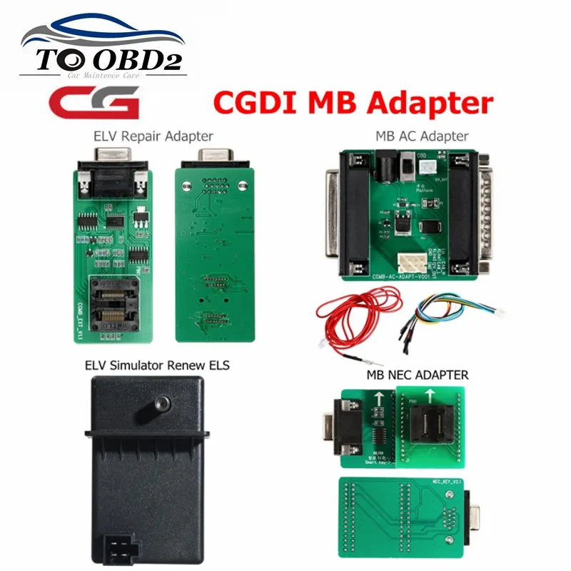 CGDI For Mercedes Benz Origianl Adapter MB AC Adapter ELV Repair ELV Simulator Renew ESL NEC Adapter MB Key Programmer