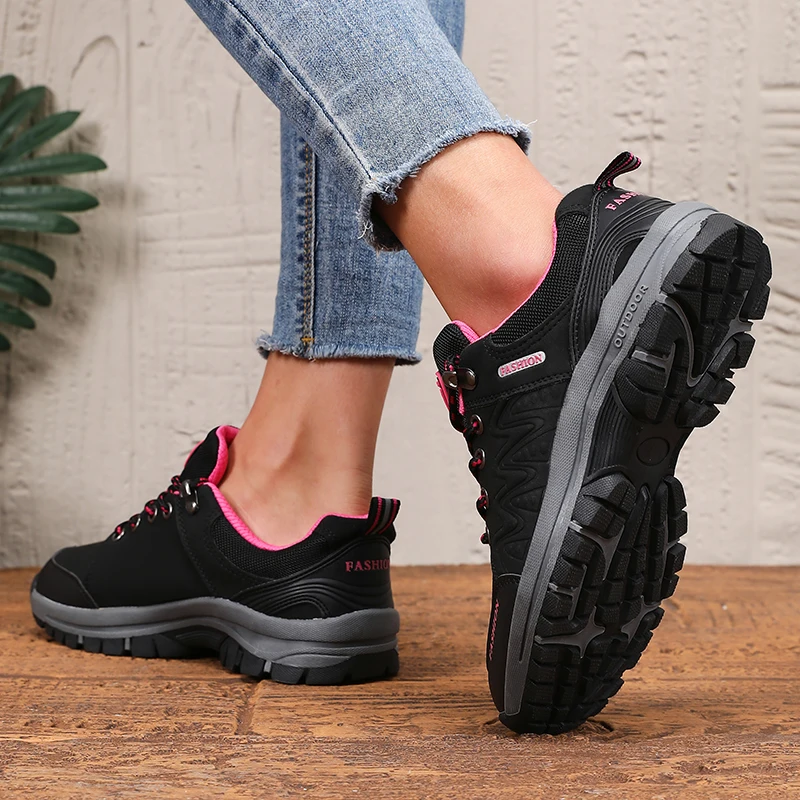 Women's Hiking Shoes 2025 Summer Fashion Trend Black Anti Slip Walking Hiking Shoes Casual Women's Sports Shoes Outdoor Wear