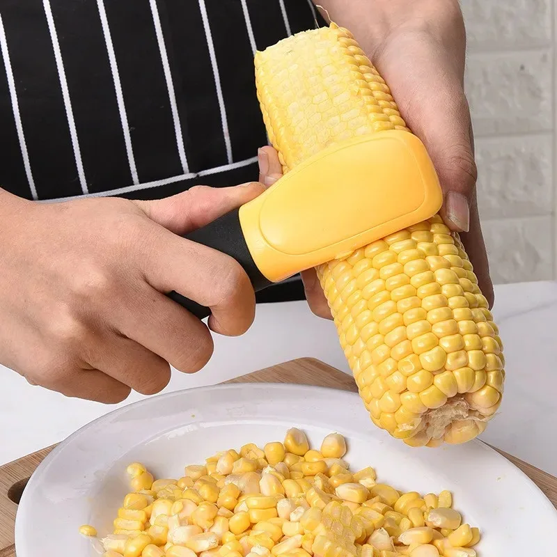 

Kitchen Corn Cob Remover Stripper Peeler Thresher Cutter Tool Kernel Stainless Corn thresher Kitchen Gadgets