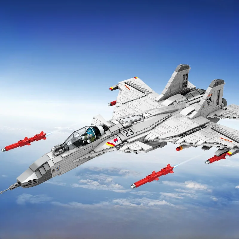 

Конструктор Snobiao J5 Fighter: Военная модель военно-морского самолета, детская игрушка, подарок для мальчиков, развивающий набор строительных блоков