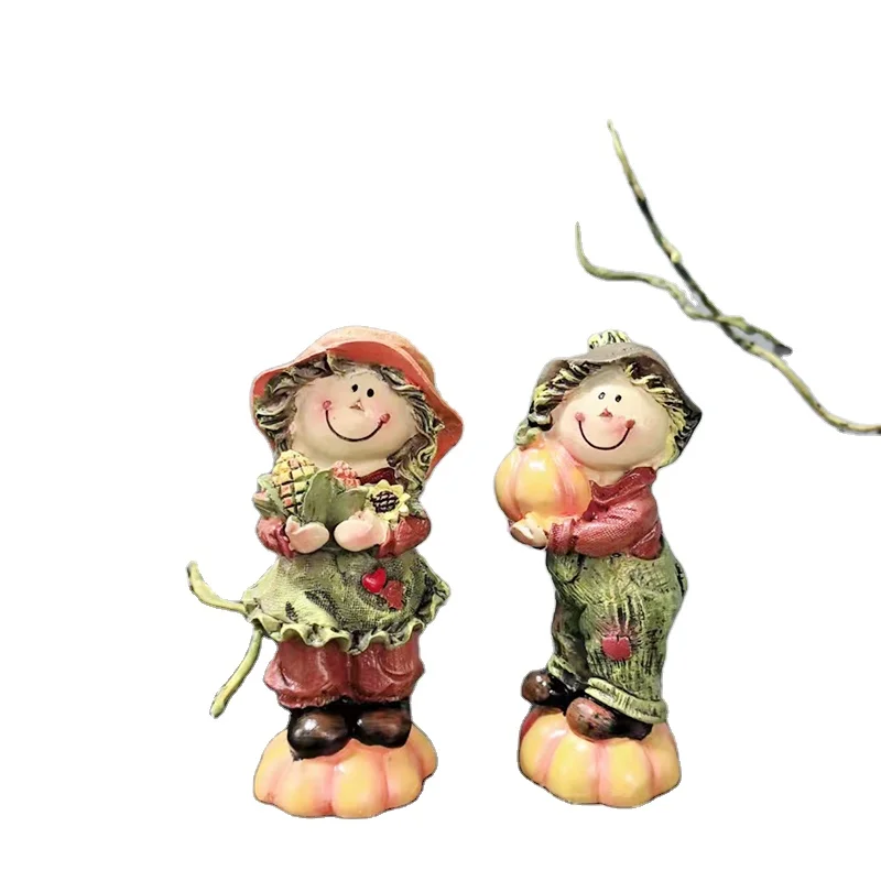 

Pastoral Pumpkin Small Things Resin Crafts Unique and Stylish Home Decorations & Hand Painted Decorative Home Furniture Gifts