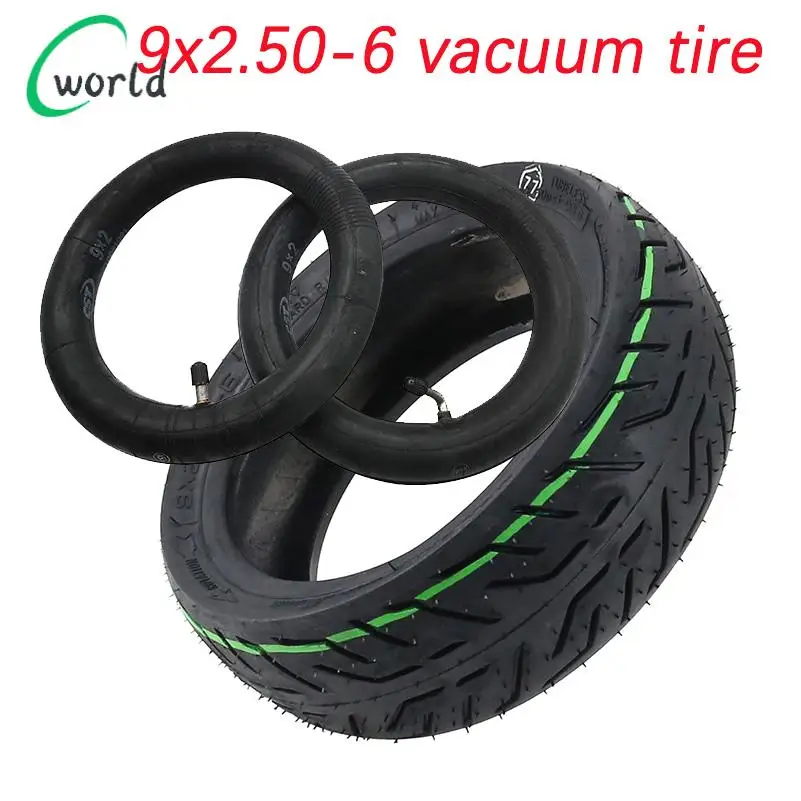 Pneu tubeless antidéflagrant CST 9X2.50-6 avec colle pour pièces de trottinette électrique Nami Stellar - Pneus en caoutchouc durables