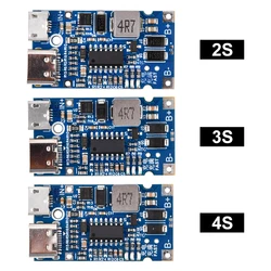 Multi-Cell 2S 3S 4S Type-C to 9V/12V 4.5V-15V Step-Up Buck Fast Charging Charger Module for 18650 Lithium Battery