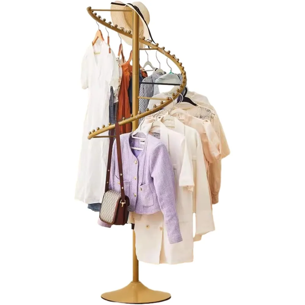 Clothing Rack, 38 Ball Heavy Duty Garment Rack, Standing Metal Sturdy Freestanding Hanger For Boutique Bedroom Space Saving