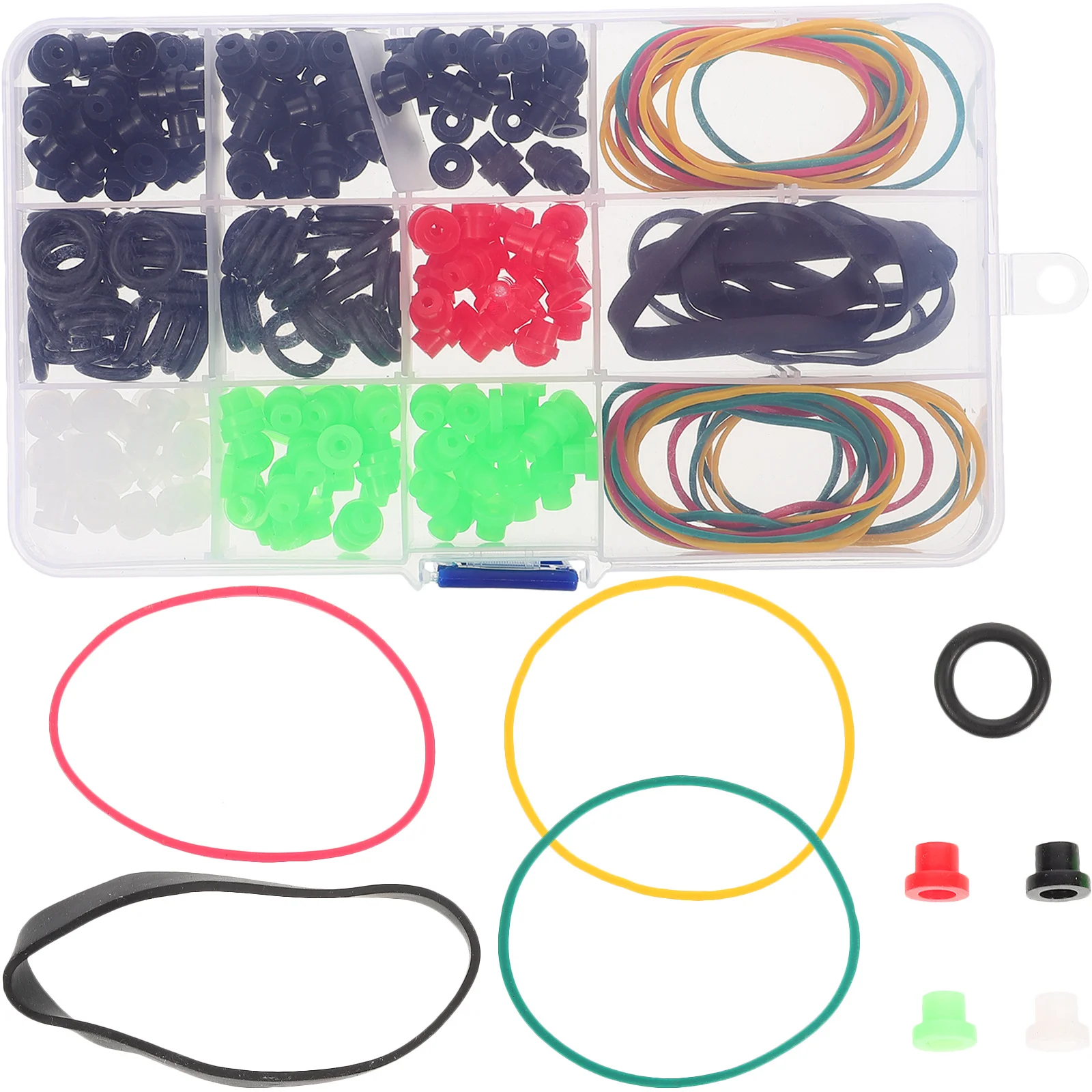 

270Pcs Shockproof Rubber Bands Kit for Tattoo Machine Stability Pin Pad Accessories Long-Lasting Anti-Vibration Apron Tools