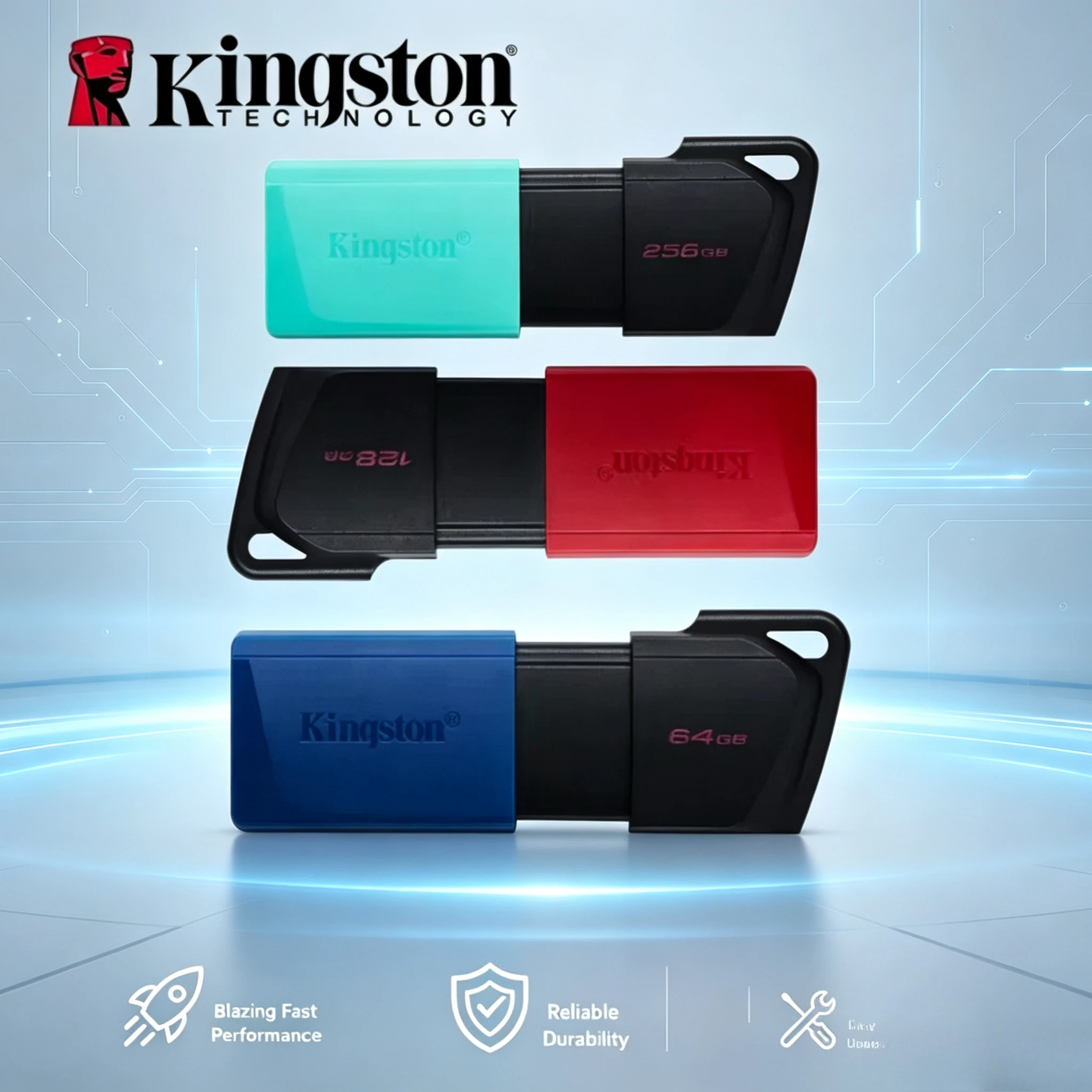 Kingston USB Flash Drive USB 3.2 Gen 1 Pen Drive 64GB 128GB 256GB Flash Disk Mini Key Memory Original Usb Stick3.2 Drives for PC