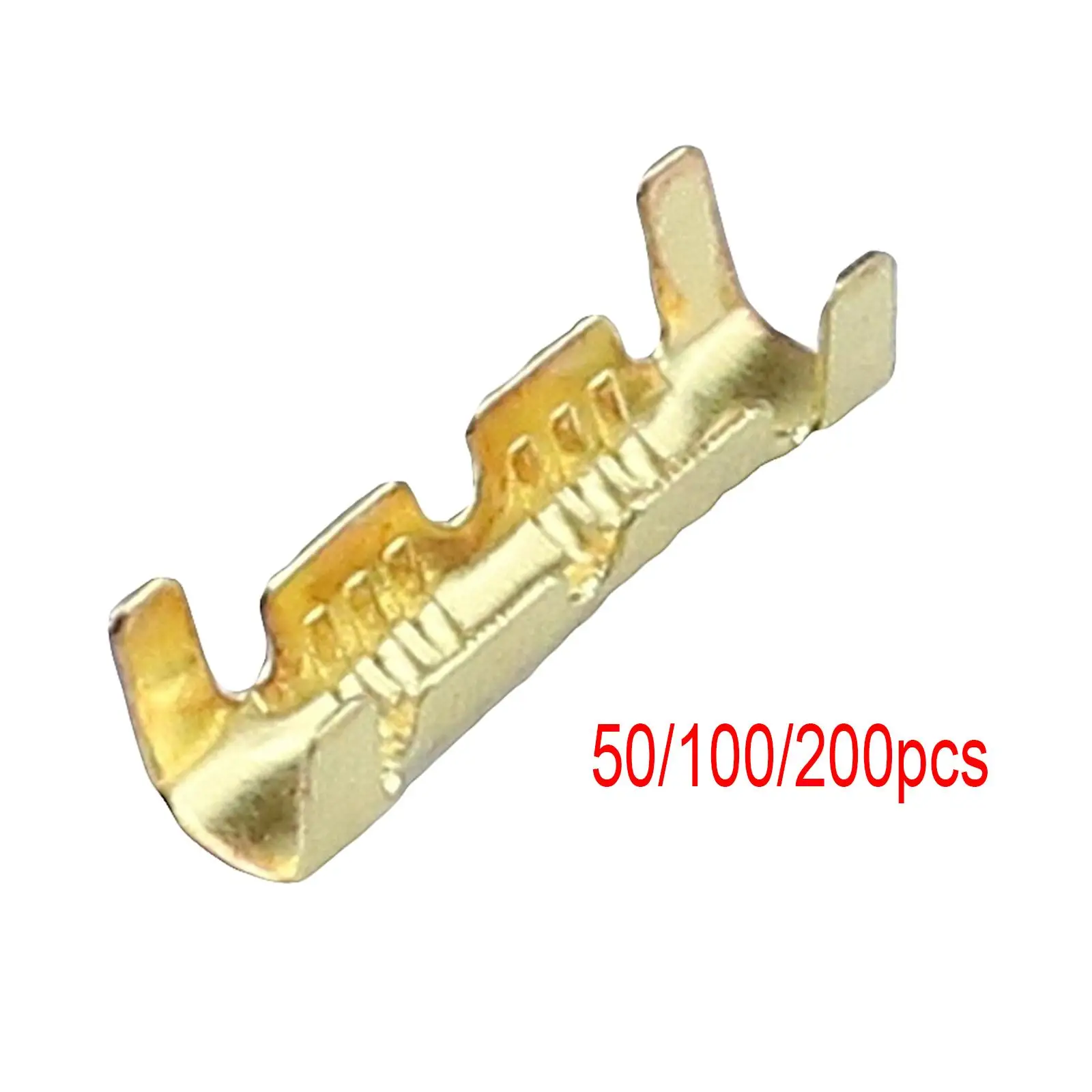 Compact Car Brass Crimp Terminals 0.5-1.5mm Square Anti Corrosion Tab Cold Inserts Crimp Electrical Connector Wiring Line Tool
