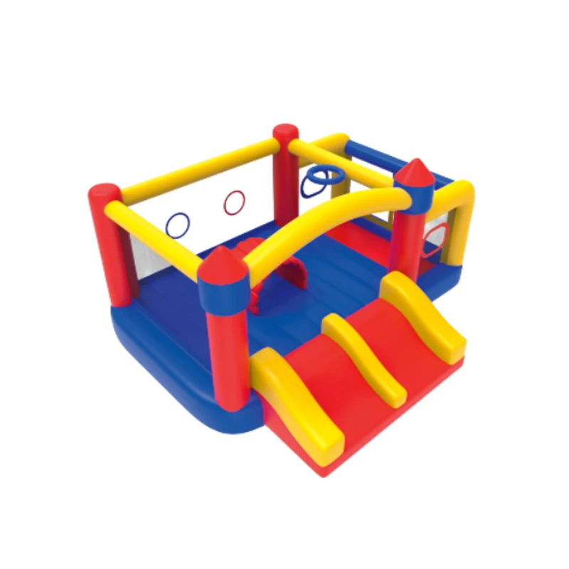 

ah-Sundow Inflatable Jumping Castle Amusement Park Bounce House Inflatable for Kids with Double Slide！