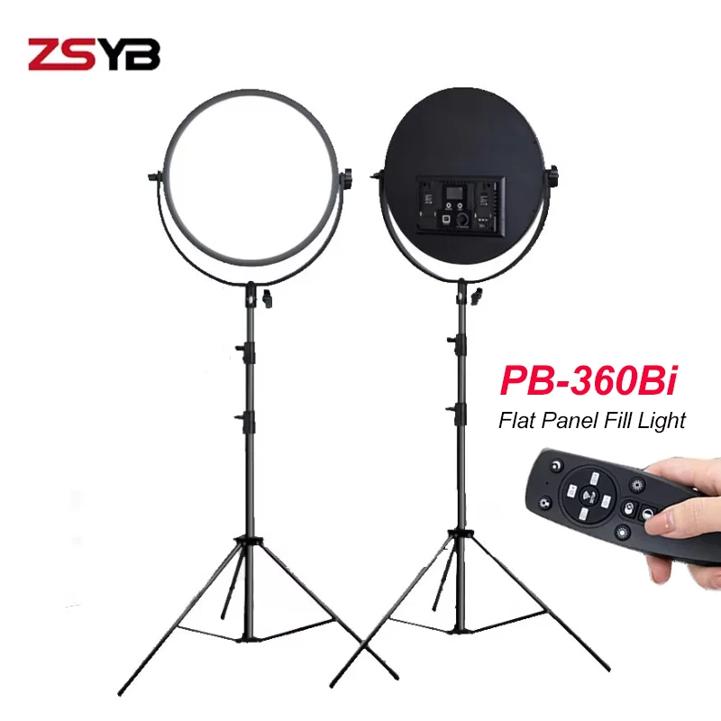 ZSYB PB-360Bi LED Video Light 60w Live Fill light Indoor Photo Shooting Playing light for Live Stream Video Photography Studio