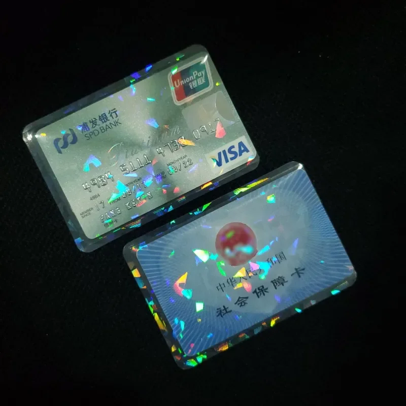 5pcs Transparent Laser ID Card Holder Bank Credit Business Card Cover Student Bus Protector Card Organizer Case Waterproof