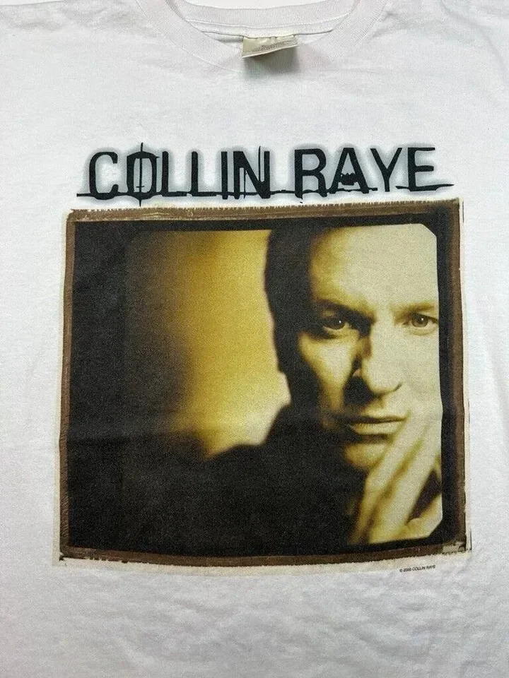 Vintage 2000 Collin Raye Tracks Tour Country Musik Grafik T-Shirt LT484