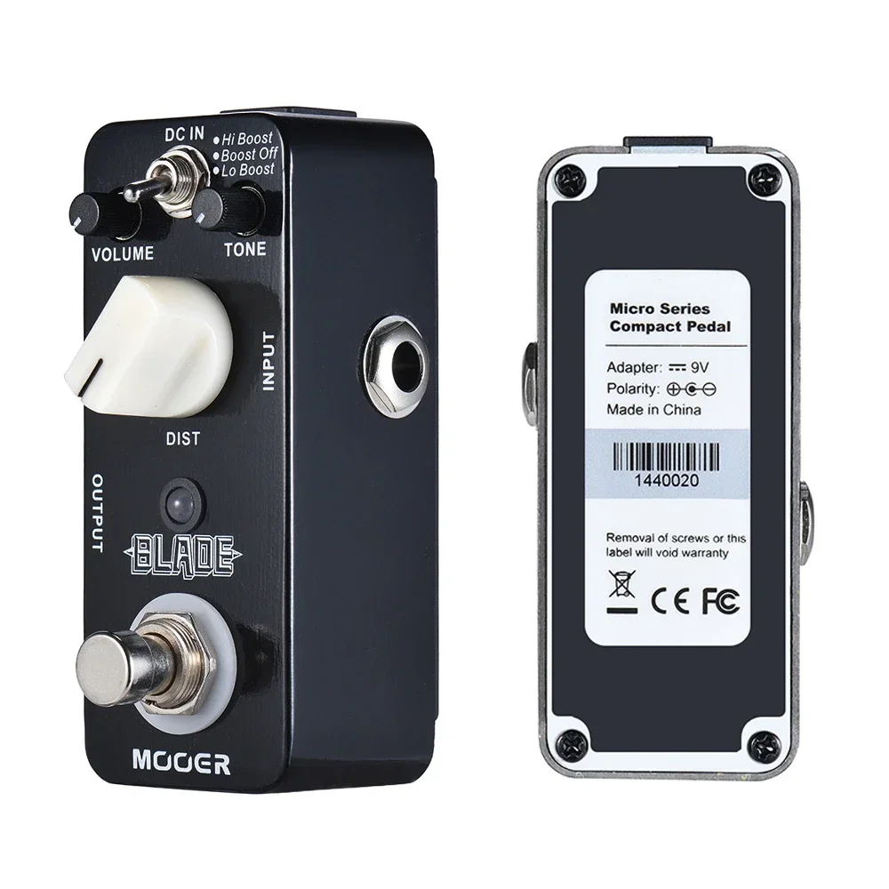 Mooer MMD1 Blade Heavy Metal Distortion True Bypass Full Metal Shell with 3 Working Modes Hi/Lo/Off Boost Guitar Effect Pedal