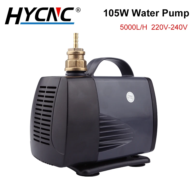 

105W 5.0M Submersible Water Pump 5000L/H Aquarium Fish Tank Rockery Fountain Pump Diameter 6mm For CNC Router Spindle Motor