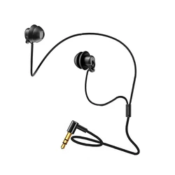 3.5mm Short Wired Headphones Silicone Earphone In-ear Sleep Music Earphone for MP3 4 / Player Radio for Bluetooth Audio Adapter