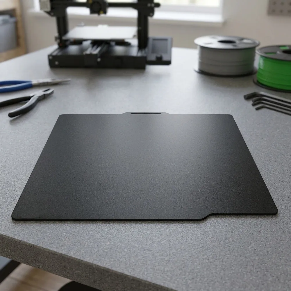 1PCS 257x257mm For PEI Build Plate For Bambulab For A1 For X1 Smooth Build Plate Easy Model Removal 300°C Heat Resistant
