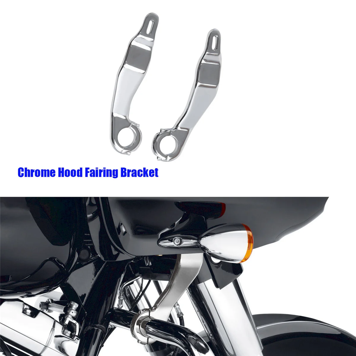 1Pair Motorcycle Hood Bracket for   Road Glide FLTRU FLTRX FLTRXS FLTRUSE 2015-2023 Fairing Support Mount Kit,A