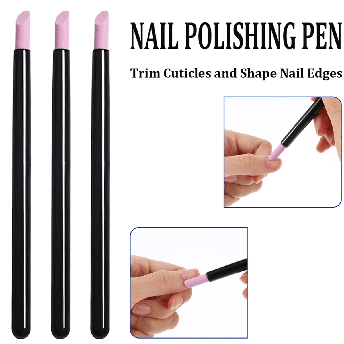 5/10pcs Quartz Nail Cuticle Remover Pen,Dead Skin Removal Tool, Glass Cuticle Pusher Stick,Manicure Care Tool for Nail Salon DIY