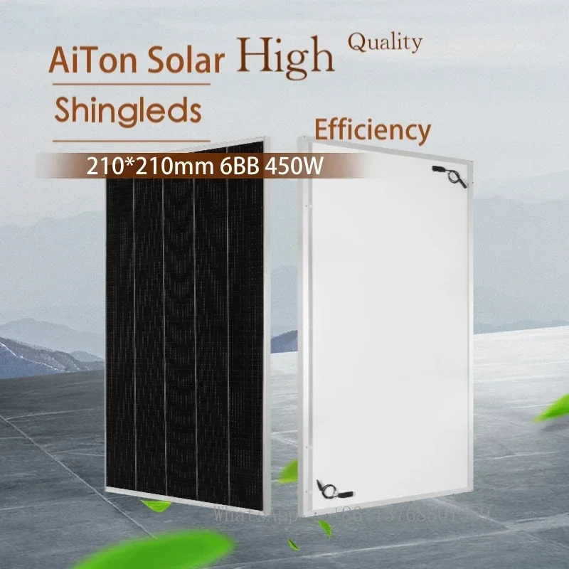 450W HJT Cell Wholesale Price Mono PV Module Solar Panel For Rooftop Balcony