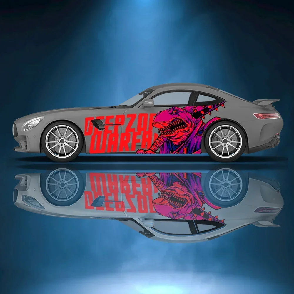 

Colorful Shark Letters Car Vinyl Wraps Decal Self-adhesive PVC Sticker Suitable for Trucks SUV Decoration Auto Accessories Gift