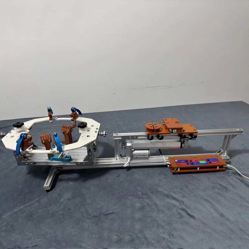 Smart seat clip type electric badminton racket threading machine/wire pulling machine