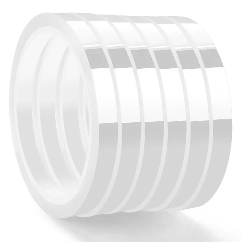 Lightweight 6 Rolls 10Mm X33M(108Ft) Clear Heat Tape For Heat Sublimation Press No Residue And Heat Transfer Vinyl