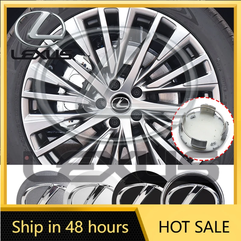 

Новые наклейки для интерьера автомобиля 2026 года, 4 шт., 62 мм, пылезащитные колпачки-заглушки для центральных колпаков дисков с эмблемой для Lexus RX NX UX GX ES260 ES300 LS5