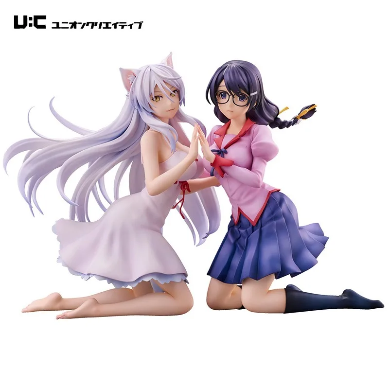 Genuine Original Union Creative Hanekawa Tsubasa Kurohagawa River Action Anime Figure Collectible Model Dolls Statuette Ornament