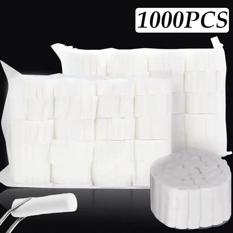 

Dental Cotton Rolls 100% Cotton High Absorbent Surgical Cotton for Teeth Whitening Dentist Material