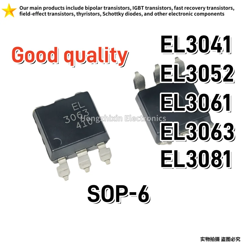 Isolateur optocoupleur à montage en surface EL3041 EL3052 EL3061 EL3063 EL3081 SOP-6, 10 pièces, bonne qualité