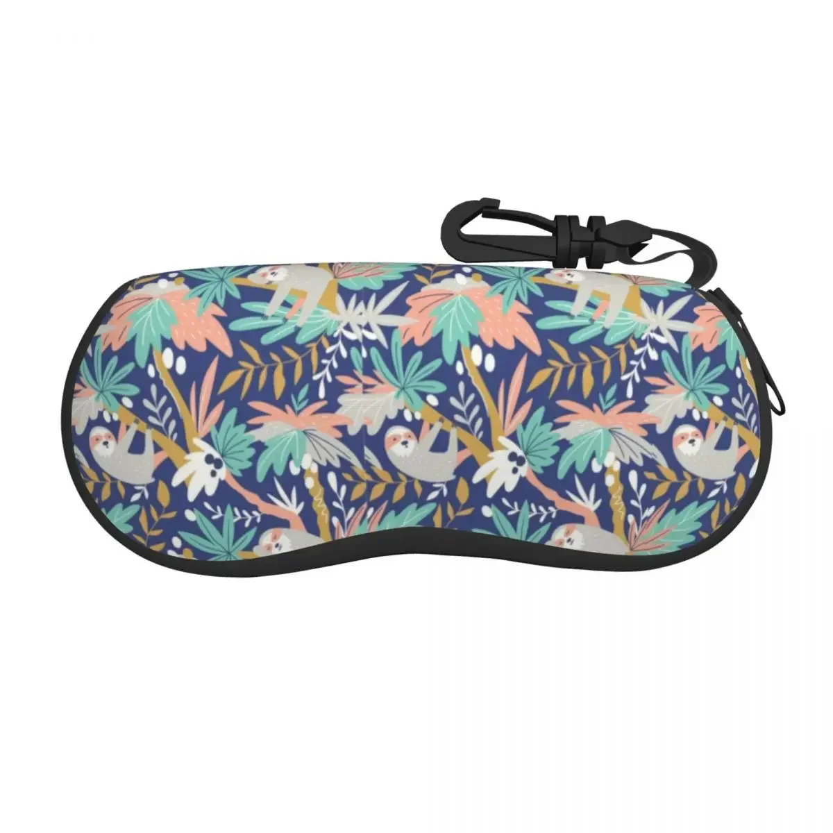 Sloth Pattern Sunglasses Soft Case Neoprene Zipper Retro Shell Eyeglass Case Custom Protective Box For Glasses