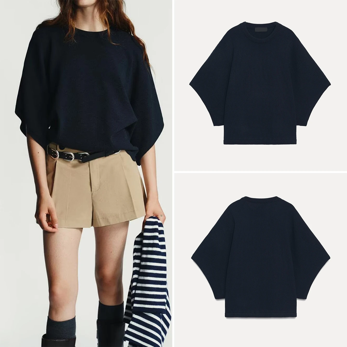 

Z Women's Basic Casual Faionable Knitwear 2025 New Sle Loose Fit round Ne Pullover Autumn Season Faionable