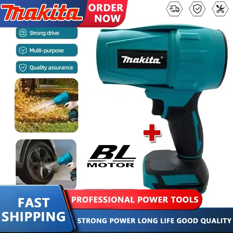 

Makita 18V 22000RPM Turbo Jet Fan Violent Blower Electric Air Duster Rechargeable with Light for Car Cleaning